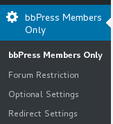 bbpress membership menu