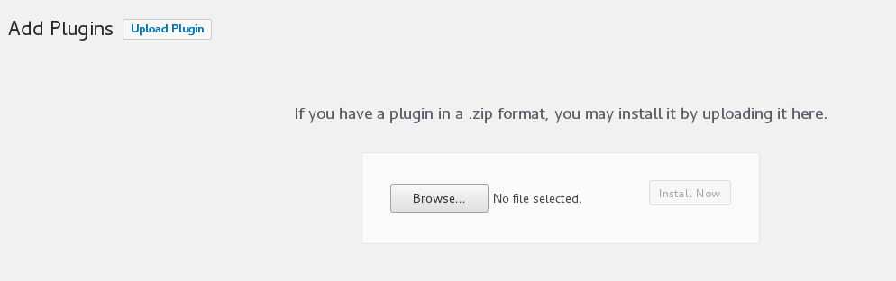 wordpress upload plugin button