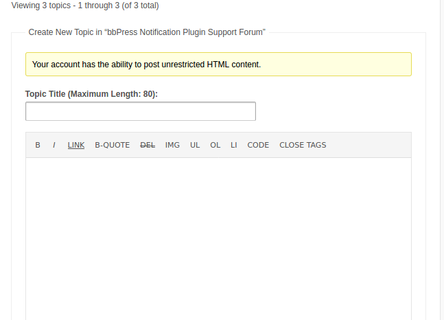 have permission to posting new topic on this forum
