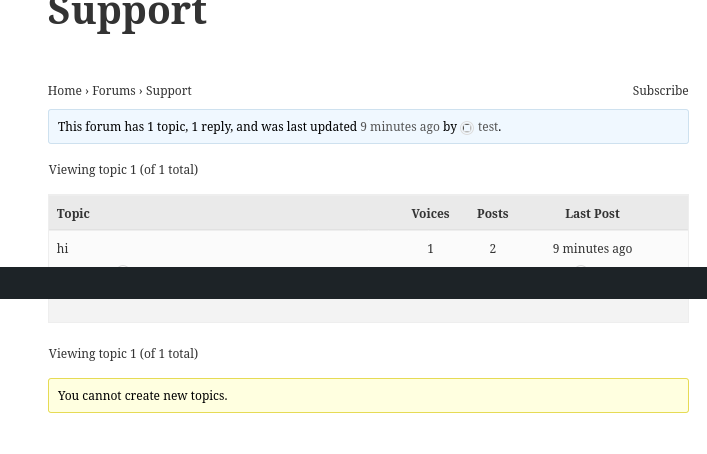 banned bbpress user cannot create new topic