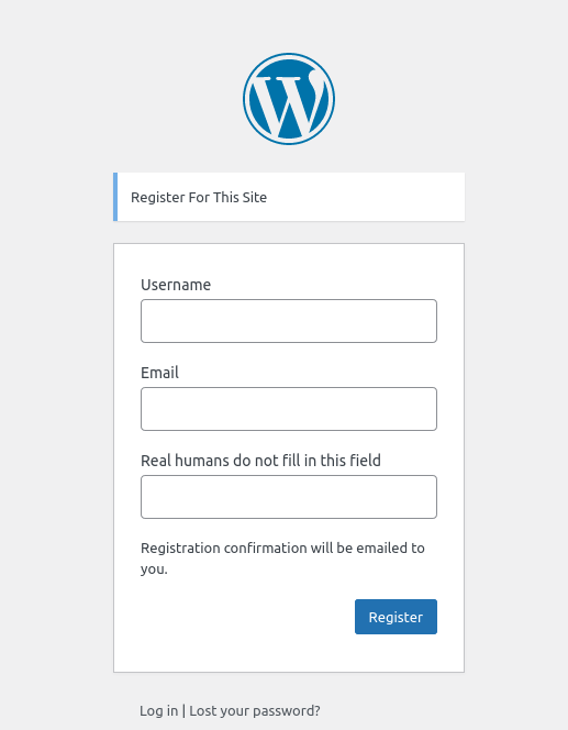 Real humans do not fill in this field